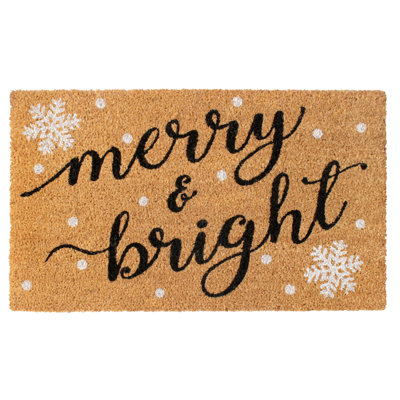 Tapis d'extérieur antidérapant de 18 po x 18 po Horsten Merry and Bright