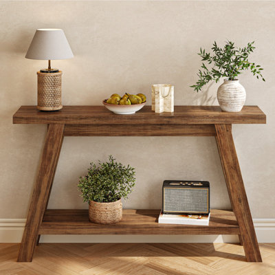 Rustic 54" Console table,Narrow Entryway Table