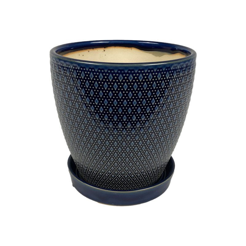 Latif Ceramic Pot Planter, Blue