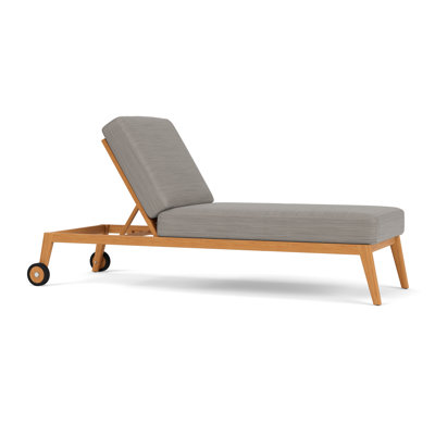 Alpine Outdoor Teak Chaise Lounge