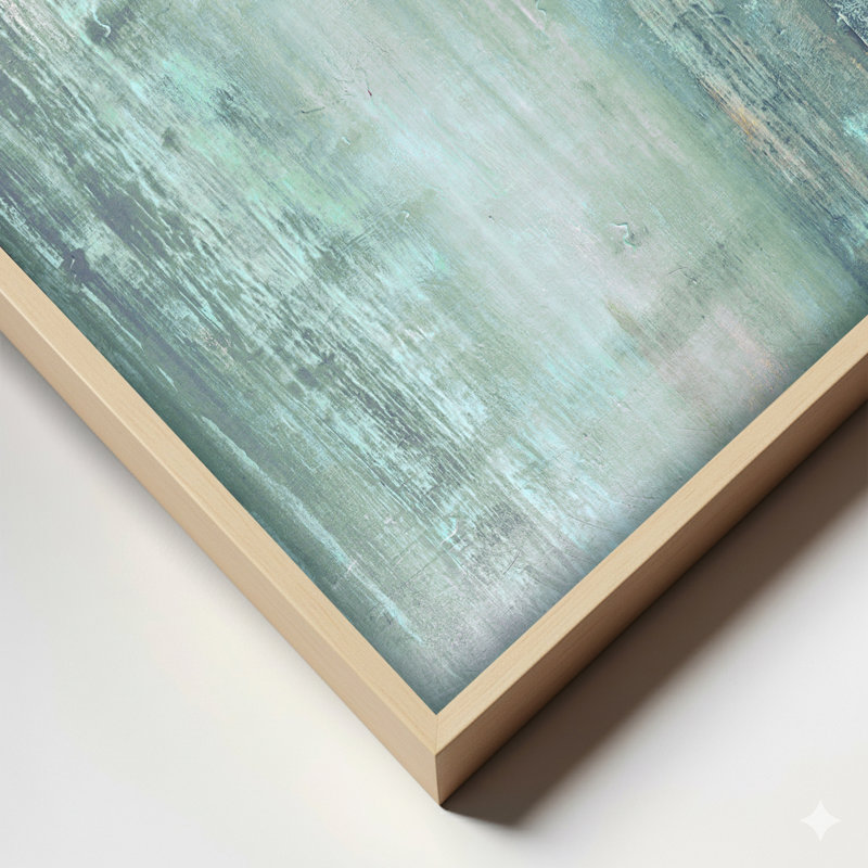 « Abstract Spa » par Tristan Scott - reproduction d'art graphique sur toile, H 30 po x l 40 po, Impression encadrée, Naturel