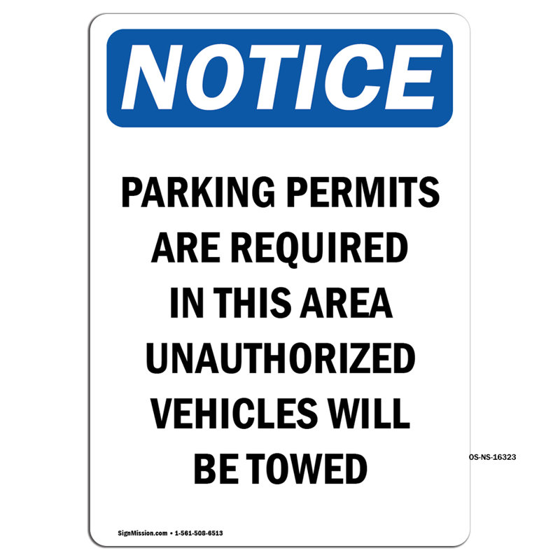 Permis de stationnement requis