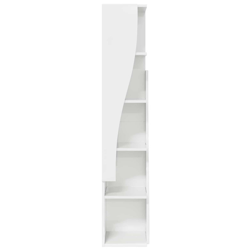 Engineered Wood Standard Accent Cabinet, 140 cm H x 27.5 cm L x 27 cm D, White