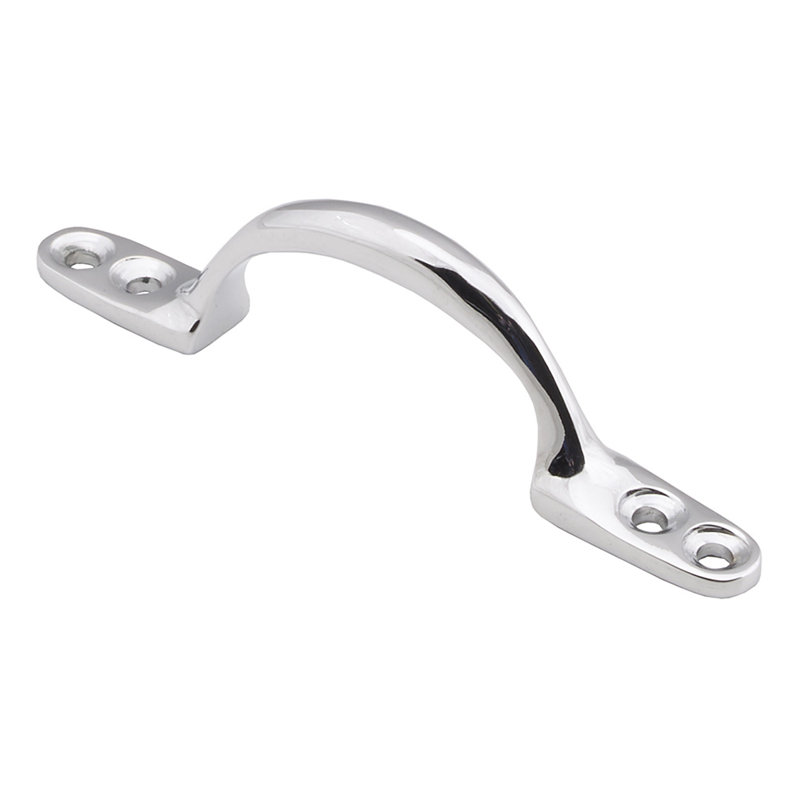 Georg Sash Handle, Polished Chrome, 2.7cm H x 10.2cm H x 1.2cm D