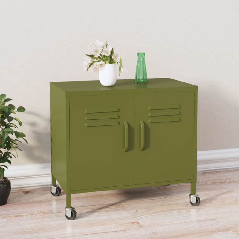 Gazali Storage Cabinet 60x35x56 cm Steel, White