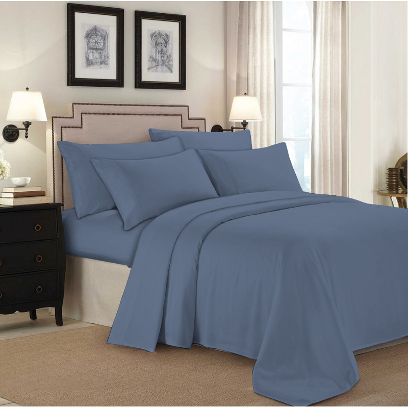 Ensembles de literie en rayonne de bambou à densité de tissage 450 fils Habitat Home Bedding Fashions, Grand, Infini