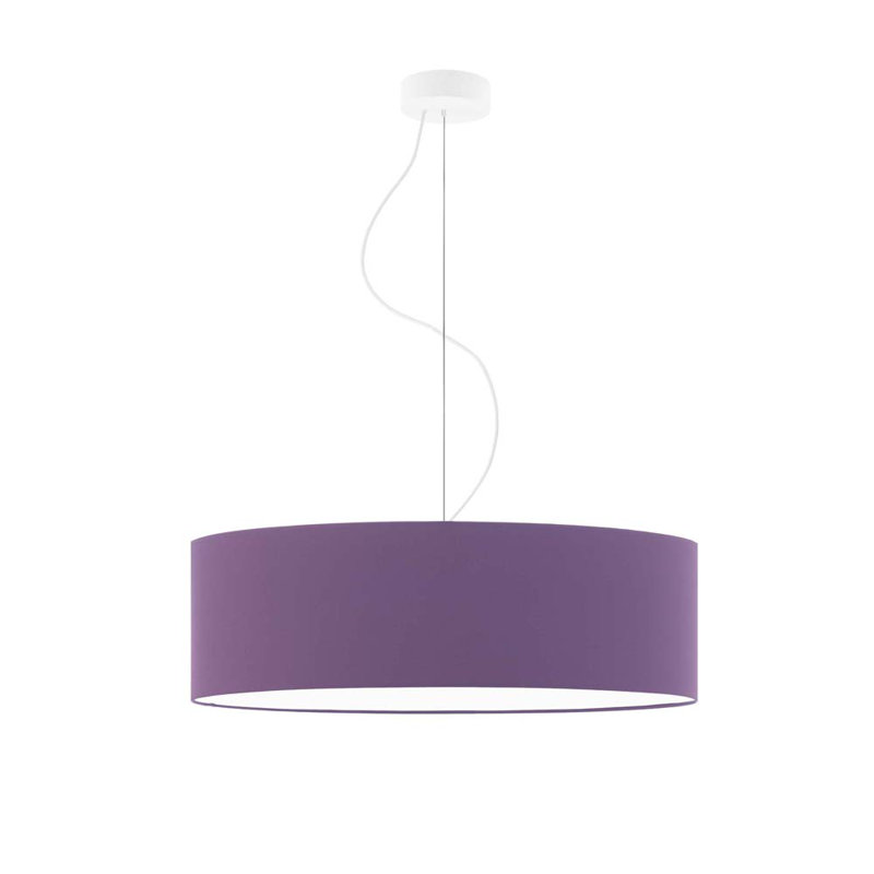 Aubryella 4 - Light Drum Pendant, Violet, White