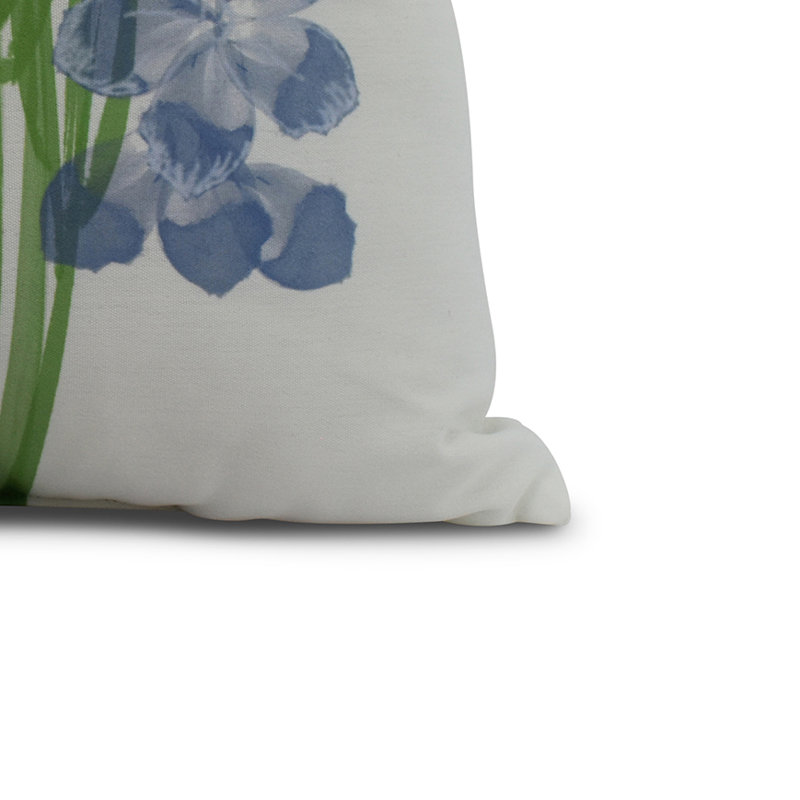 Nantucket Floral Reversible Throw Pillow, Blue, 18" x 18"