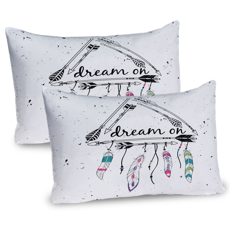 Ensemble de 2 taies décoratives Ambesonne Indie Bohemian Dream, H 20 po x l 30 po