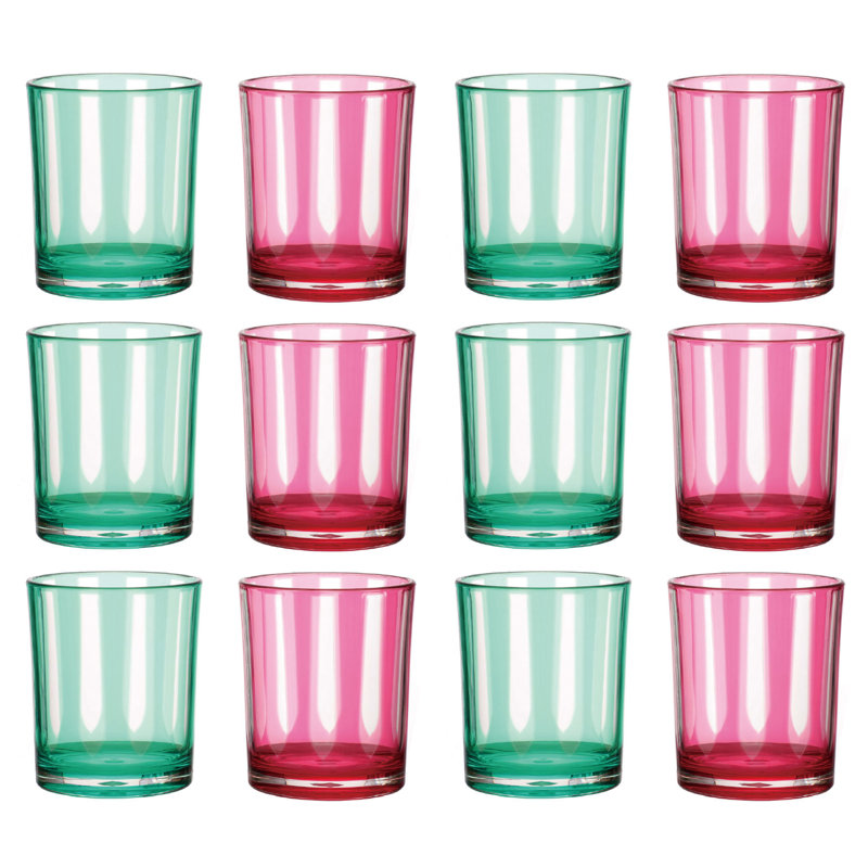 Acrylic Drinking Glasses With Striped Motifs