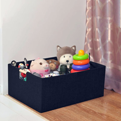 Fabric Storage Basket For Shelves, Collapsible Storage Bins