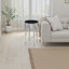 Table de bout d'appoint Capri | Plateau en verre 24,75 pouces | Fondu goutte à goutte-337870633