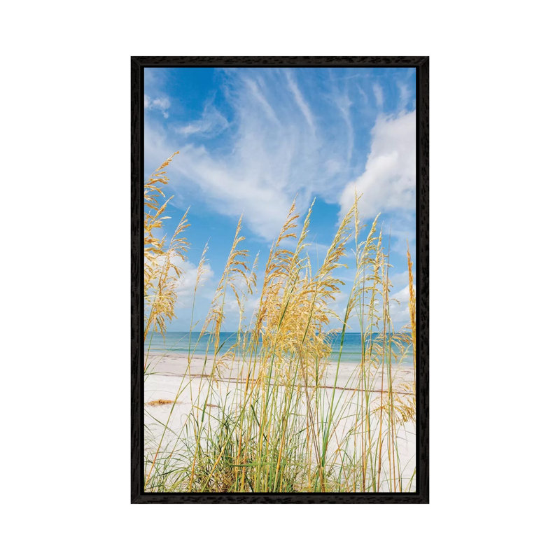 St. Pete Beach 1 Piece Wall Art on Canvas, 66.04cm H x 45.72cm W x 3.81cm D, Black Framed