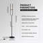 Jasai 168cm Black Novelty LED Dimmable Floor Lamp with Remote