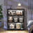 31.5" W Cube Bookcase With Tri-Color Sensor Light, Open Display Shelf-1016128788