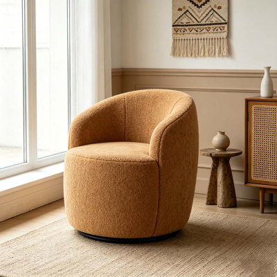 Fauteuil demi-tonneau avec fauteuil Teddy