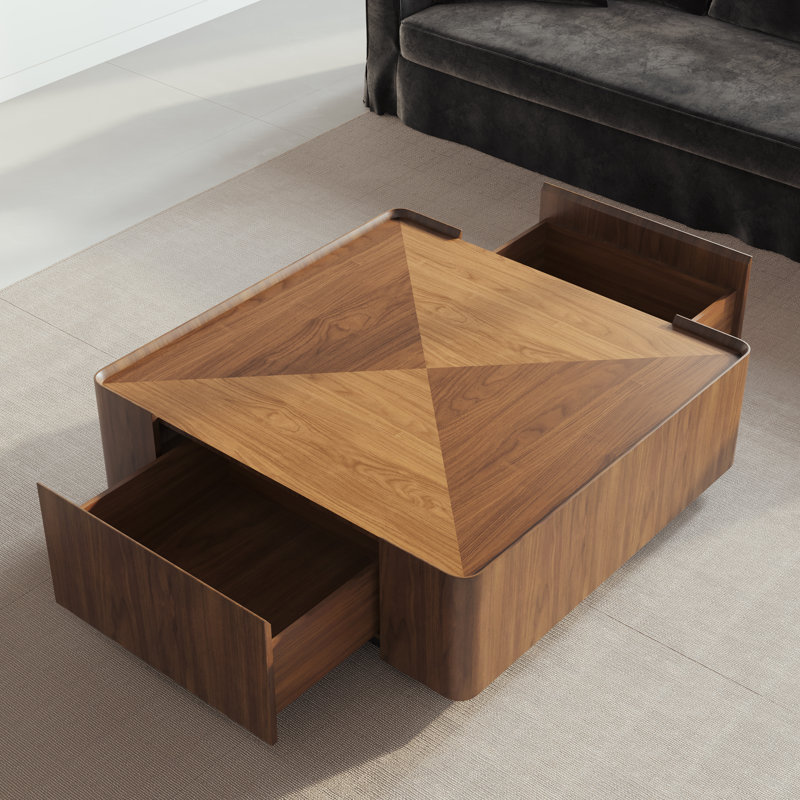 Coffee Table With 2 Drawers
