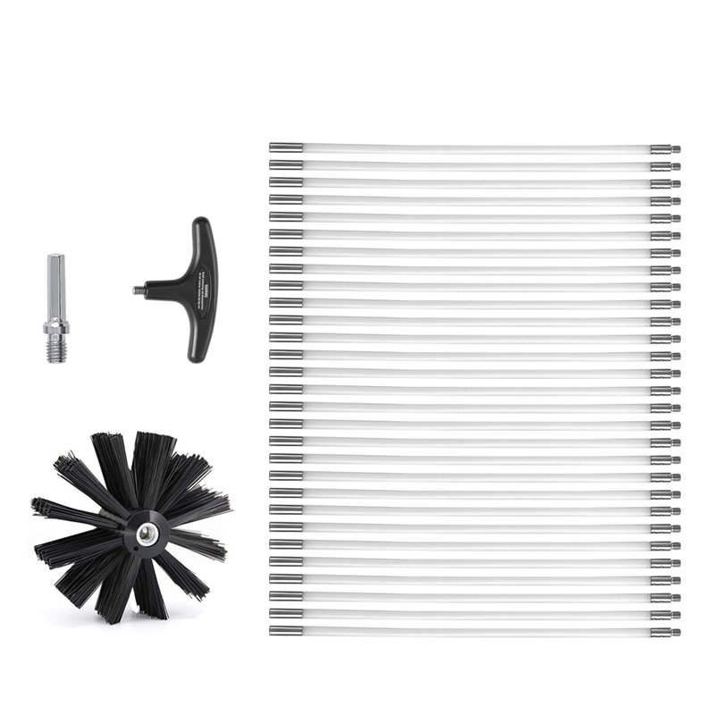 Brosses de nettoyage avec tête remplaçable, H 5,91 po x l 6,02 po x P 468,06 po