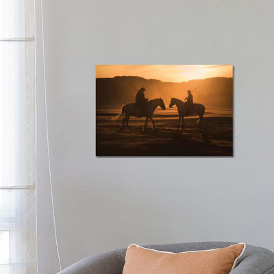 White Angels Of Camargue XLIII by Daniel Kordan - Wrapped Canvas Print