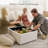 4 Seater Modular Sectional Sofa With 2 Ottomans, Couch With Storage-67479643-74809215