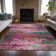 Machine Washable Indoor/Outdoor Xhevrie Pink Rug