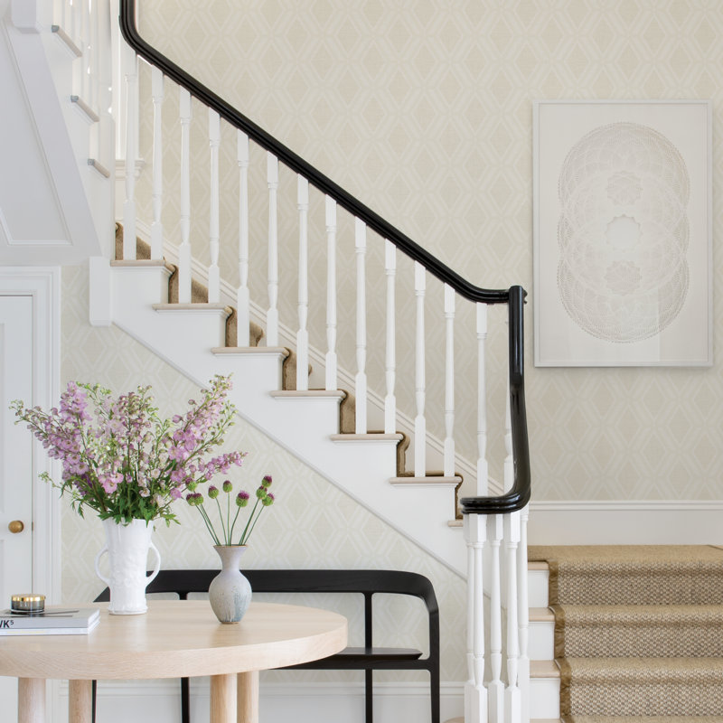 Arlesha 33'L x 20.9" W Wallpaper Roll, Taupe