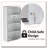 Lockable Wall-Mounted Medicine Cabinet