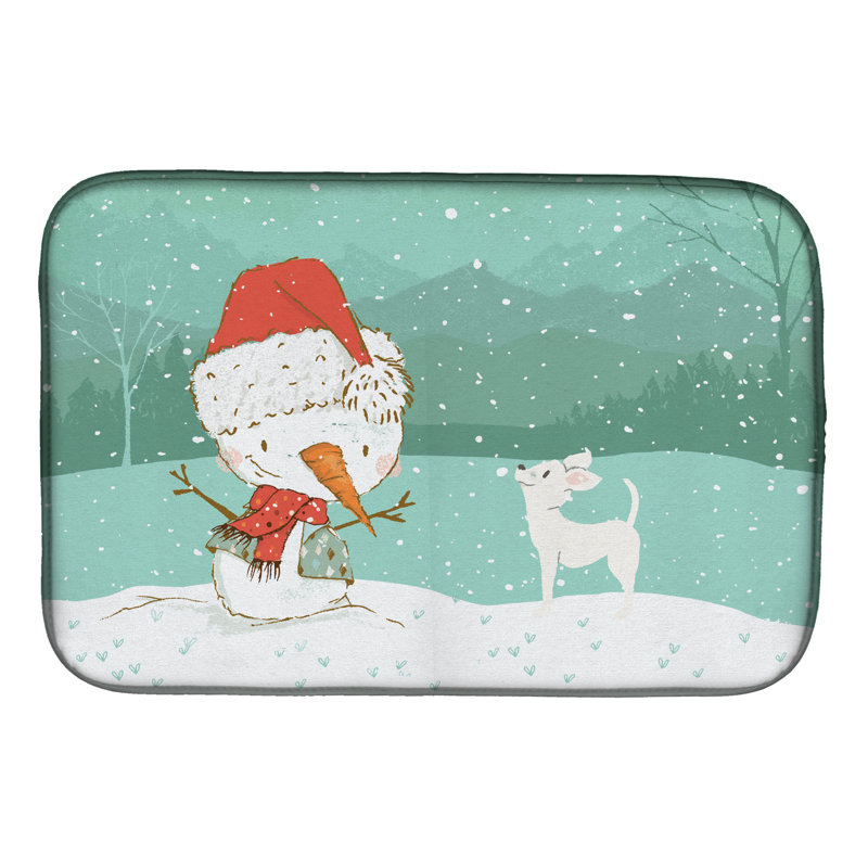 Snowman Christmas, White Chihuahua