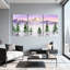 «Landscape & Nature Mountain Landscape with Trees and Mist», ensemble de 3 impressions sur toile-570624909
