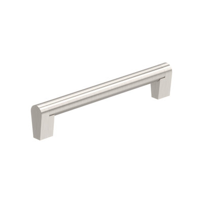 Composite 6-5/16 inch (160mm) Center-to-Center Satin Nickel Cabinet Pull - 10 Pack
