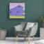 Art mural sur toile tendue - Carol Young «Très Violet», art mural pour salon, chambre à coucher ou bureau - 14 x 14