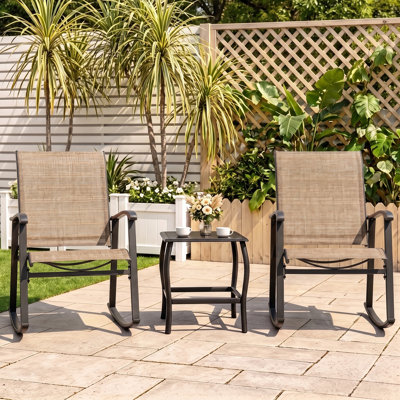 Armyn 2-Person Outdoor Patio Rocking Set