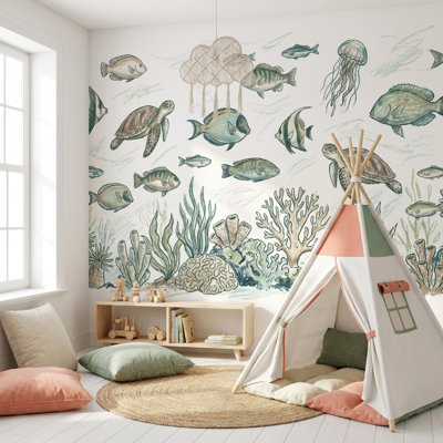 Décoration murale sous-marine marine