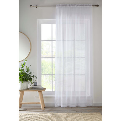 Morganne Polyester Sheer Curtain Single Panel