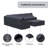 Windsor Aluminum Outdoor Conversation Set Group Seating Modular Sofa Patio Furniture Covers