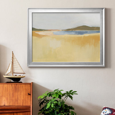 Ocre bord de mer I, reproduction encadrée de qualité supérieure - prête à être accrochée