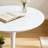 Modern White Round Dining Table And Coffee Table,24" MDF Top With Sturdy Metal Pedestal Base-1332402890-1332402934-1332402929