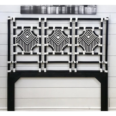 Jovanni Wicker Open-Frame Headboard