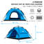 Tente de camping d'extérieur escamotable pour 4 personnes avec sac de transport-97091534