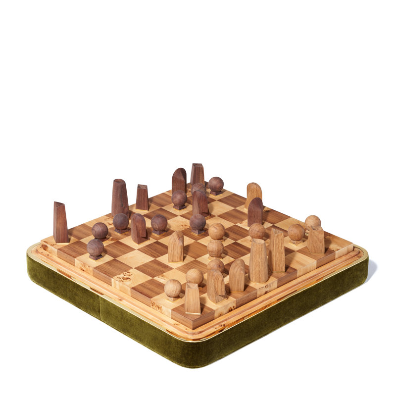 Handmade Moss Chess Board Game