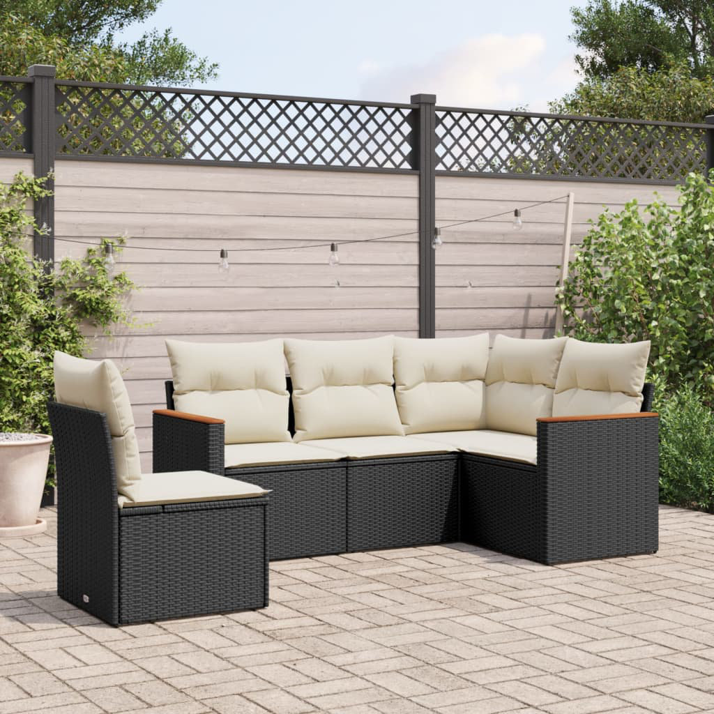 Gartensofa mit Kissen Aniq