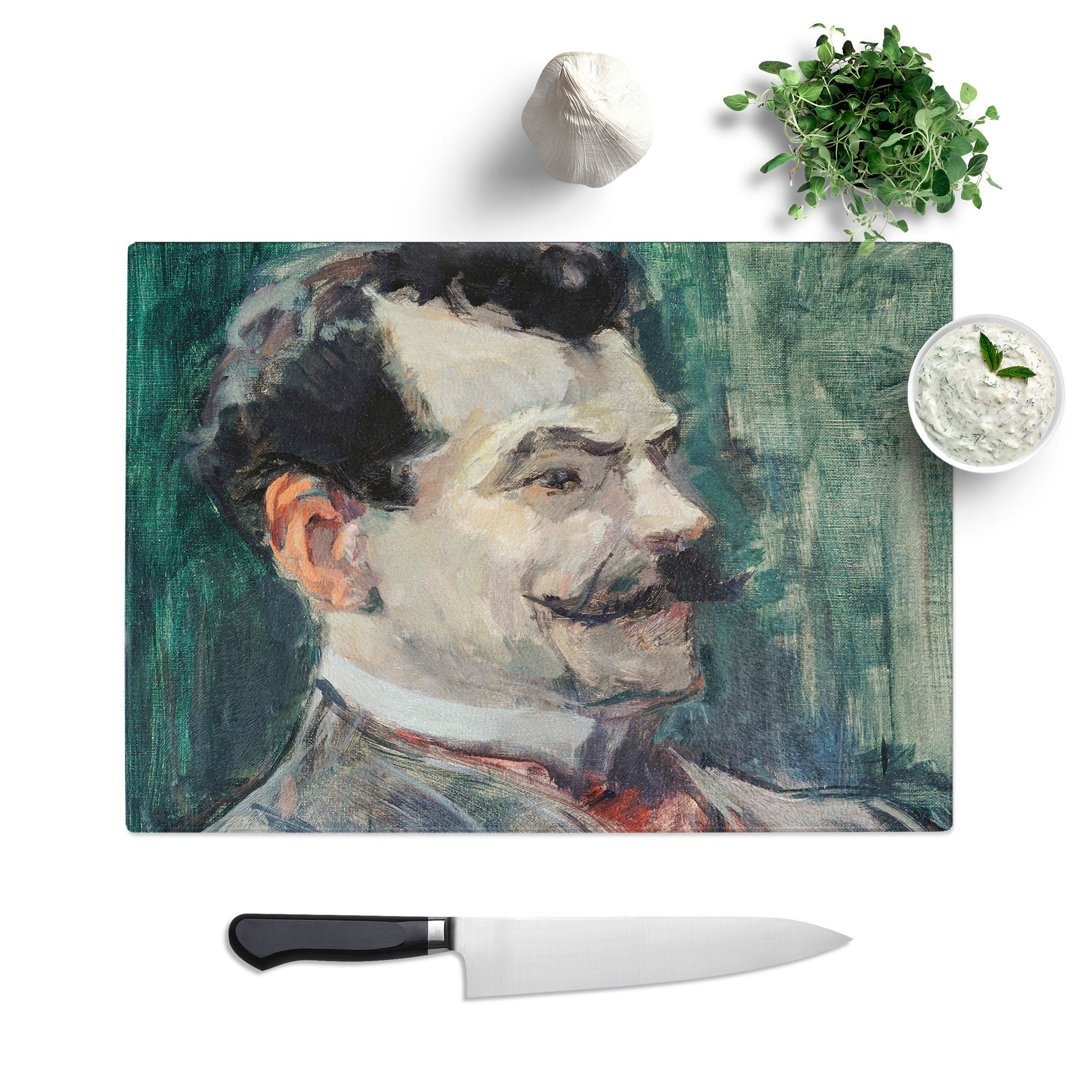 Portrait of Andre Rivoire by Henri De Toulouse-Lautrec Chopping Board