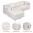105" L-Shaped Modular Compression Sofa, Plush Upholstery, All-Foam Structure (No Springs),Vacuum-Packed, Space-Saving For Living Room, Bedroom, Apartment  ( Chaise)-412652151-412652146