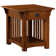 Mission Solid Wood End Table in Medium Oak