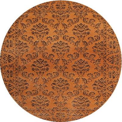 Tapis brun/noir zone contemporaine