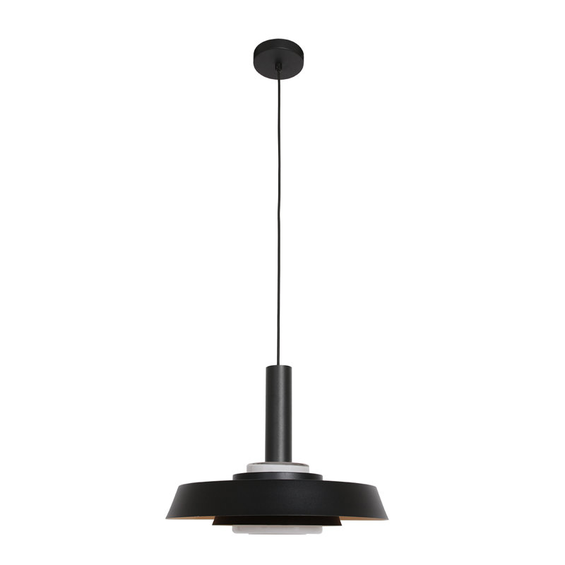 Layden 1 - Light Black Drum Pendant