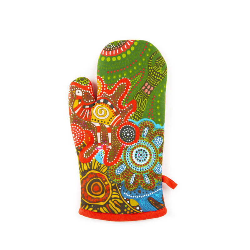Excelsa Aboriginal Abstract Cotton Oven Glove(s) Only