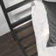 Lit plateforme simple avec tête de lit, finition noire-2143095021