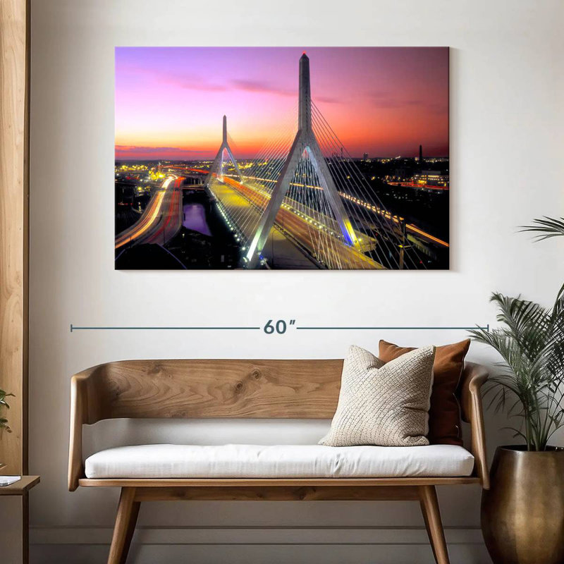Pont Lilie Leonard P. Zakim, H 32 po x l 48 po