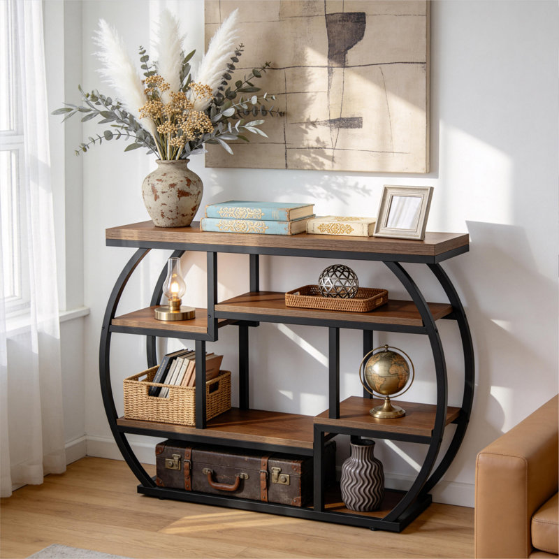 41.34" Console Table with Storage for Entryway